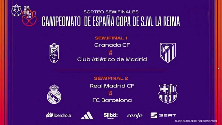 Fútbol - Copa de la Reina Sorteo Semifinales