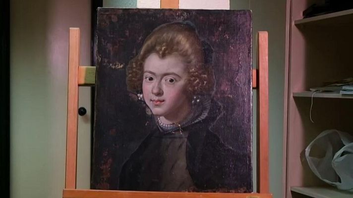 Telediario 1 - 'Una dama desconocida': Carlos del Amor analiza un cuadro que podría ser de Velázquez en su nuevo libro