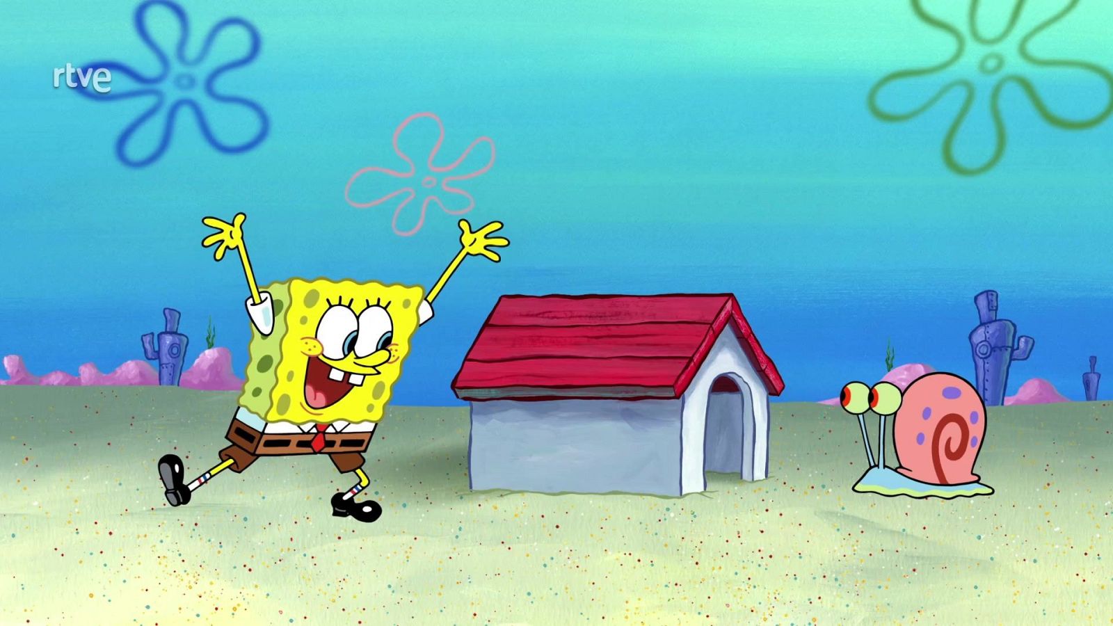 La casita de juegos de Gary - Bob Esponja | Ver