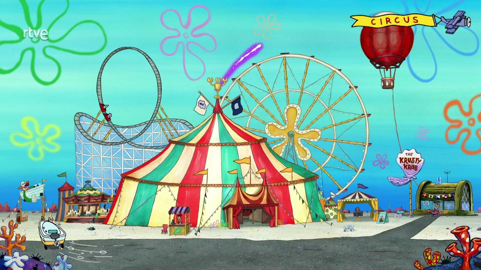Somanta de palos en el circo - Bob Esponja | Ver