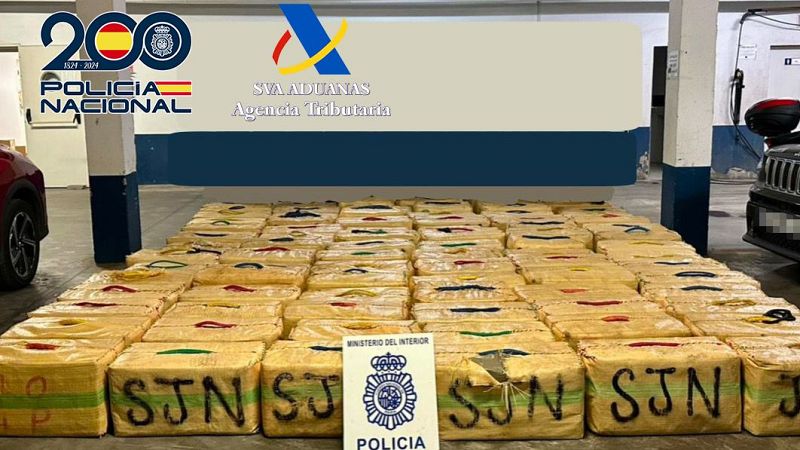 Más de 161 toneladas de droga incautada y 2.400 detenidos en Campo de Gibraltar en 2024