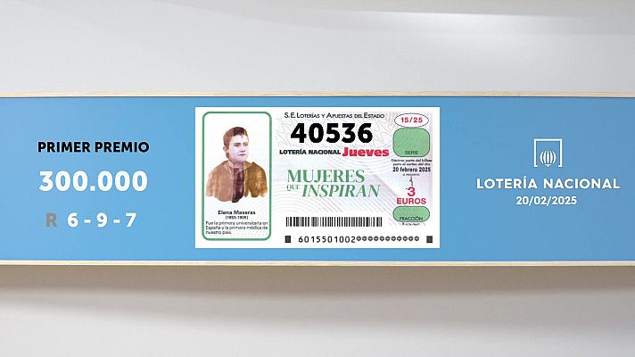 SELAE - Sorteo de la Lotería Nacional del 20/02/2025