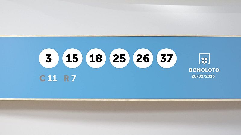Sorteo de la Lotería Bonoloto del 20/02/2025 - Ver ahora - SELAE | Ver