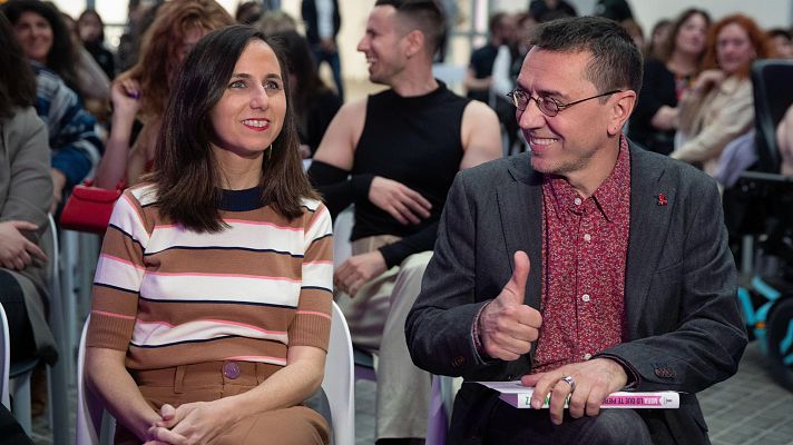 Telediario 1 - Podemos dice que no conoció las denuncias a Monedero hasta 2023