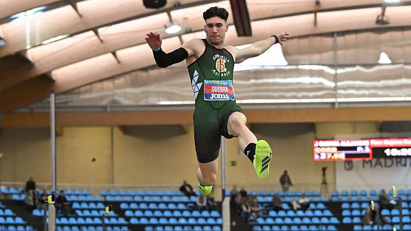 Jaime Guerra gana la longitud con un salto de 8,14 m, líder europeo del año