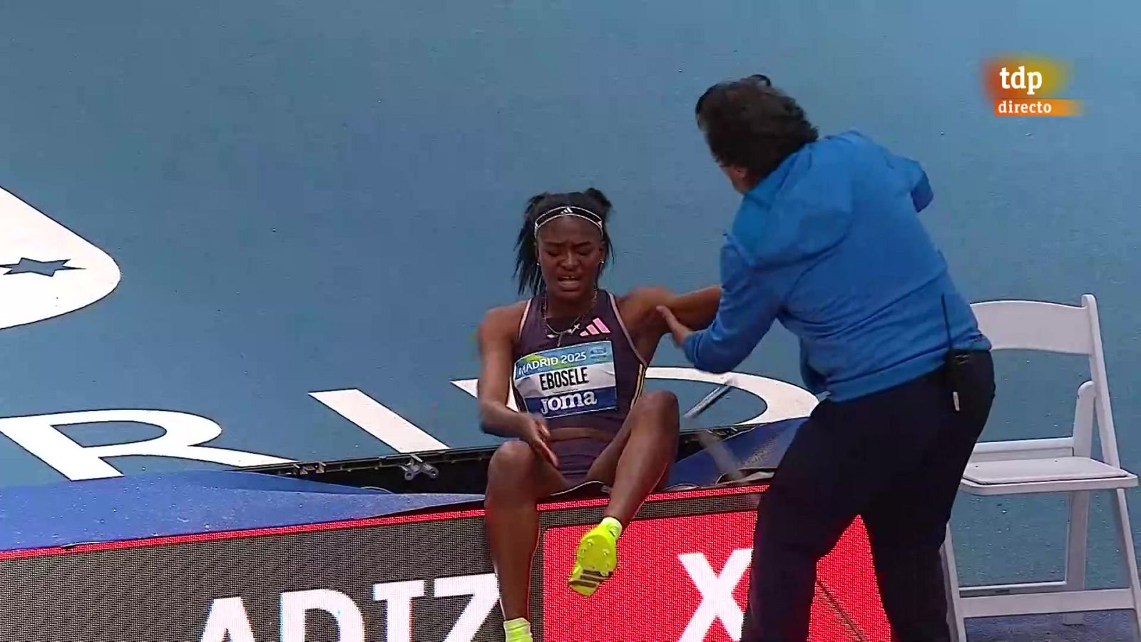 Ebosele se lesiona en la final del Campeonato de España de longitud - Atletismo | Ver
