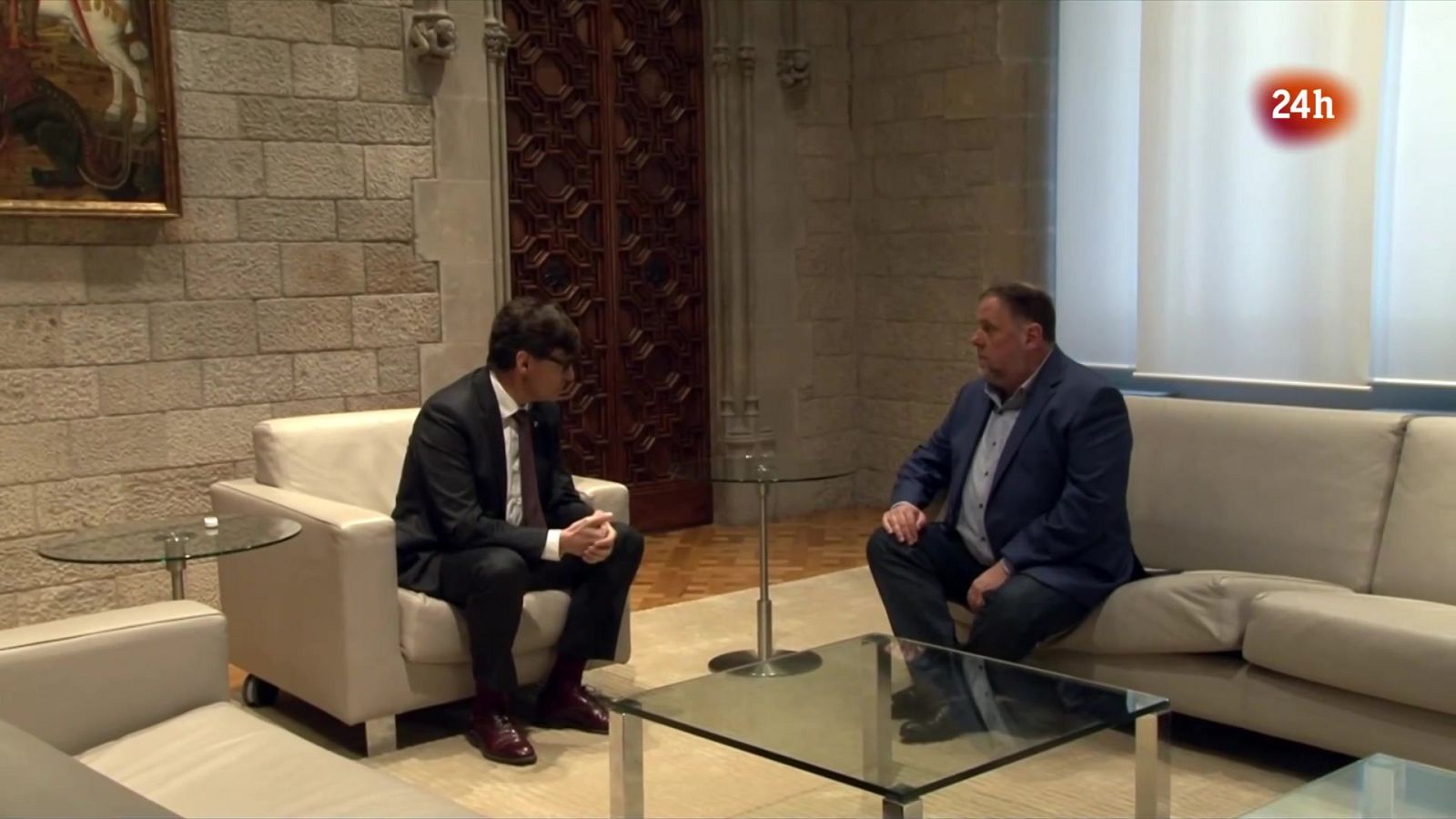 Illa i Junqueras aborden el finançament i els traspassos pendents - L'Informatiu | Veure