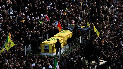 Lbano celebra un funeral multitudinario en honor a Nasrala, el lder de Hizbul asesinado por Israel en septiembre