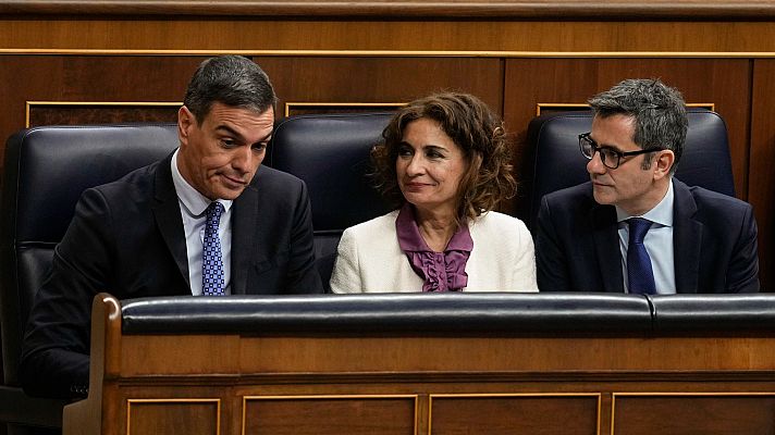 Telediario 1 - El Gobierno insiste en que "la legislatura va para rato" de cara a una cuestión de confianza de Junts en el aire