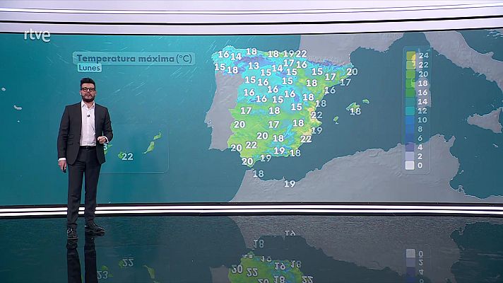 El tiempo - Chubascos fuertes y ocasionalmente acompañados de tormenta, sin descartar granizo menudo en Baleares