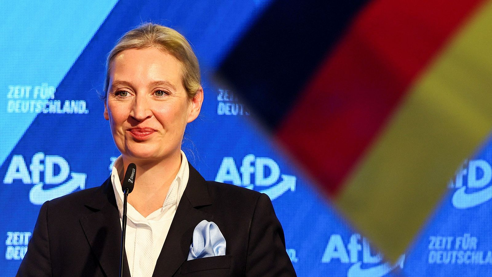 Alice Weidel celebra los resultados de las elecciones, que colocan a su partido, el ultraderechista AfD, en segunda posición - Informativo 24h | Ver