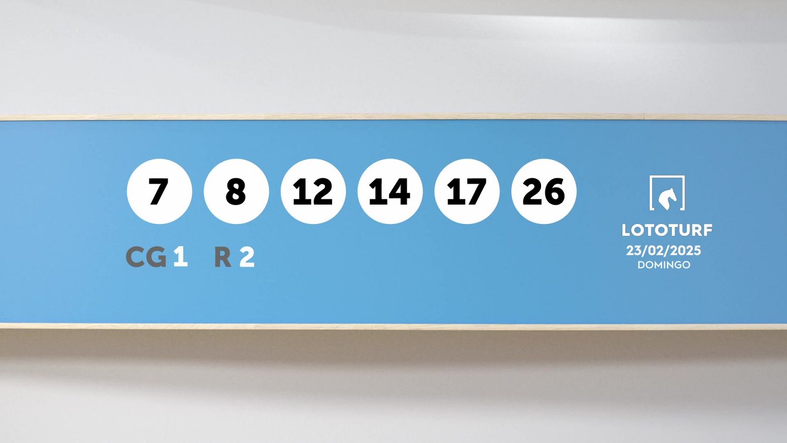 Sorteo de la Lotería Lototurf del 23/02/2025 - Ver ahora