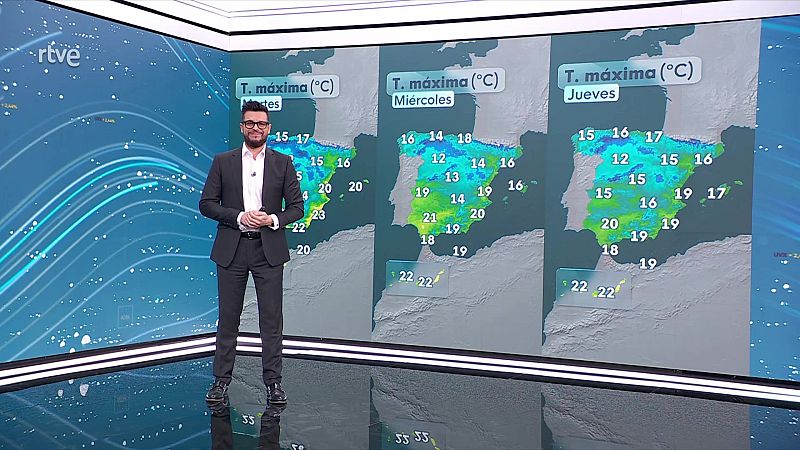 Las máximas descenderán en Baleares y Comunidad Valenciana, aumentos en el resto, sin cambios en Canarias - ver ahora
