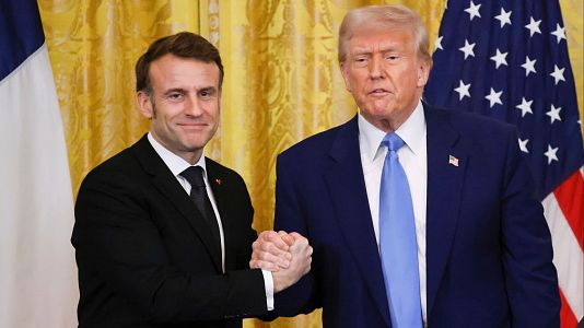 Trump ve posible terminar "en semanas" la guerra en Ucrania y Macron pide que no suponga una "rendicin"