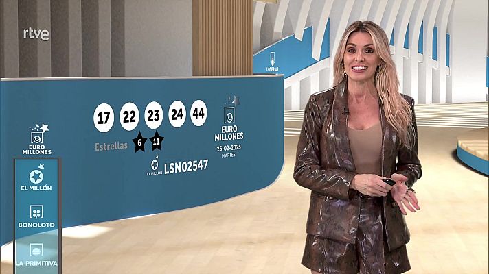 Loterías - Sorteo de la Bonoloto y Euromillones del 25/02/2025