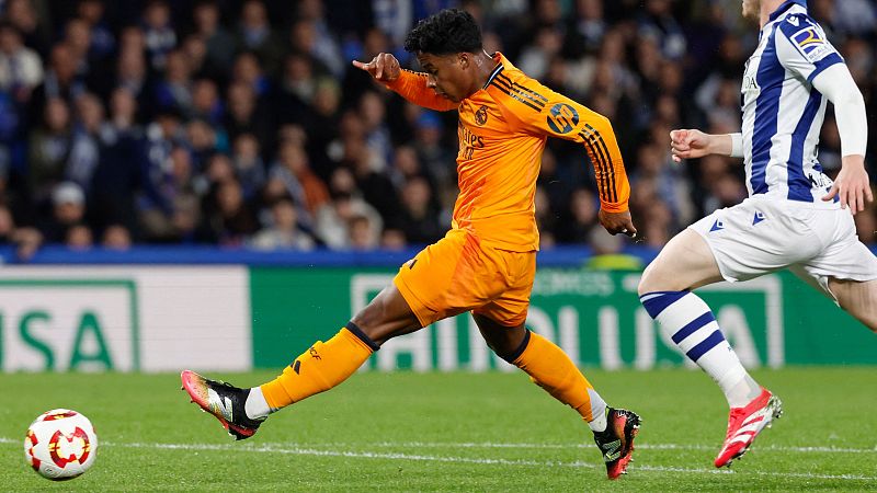 Endrick adelanta al Real Madrid ante la Real Sociedad en la Copa (0-1)
