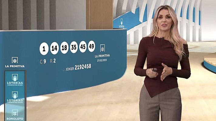 Loterías - Sorteo de la Lotería Nacional, Bonoloto, Primitiva y Jóker del 27/02/2025