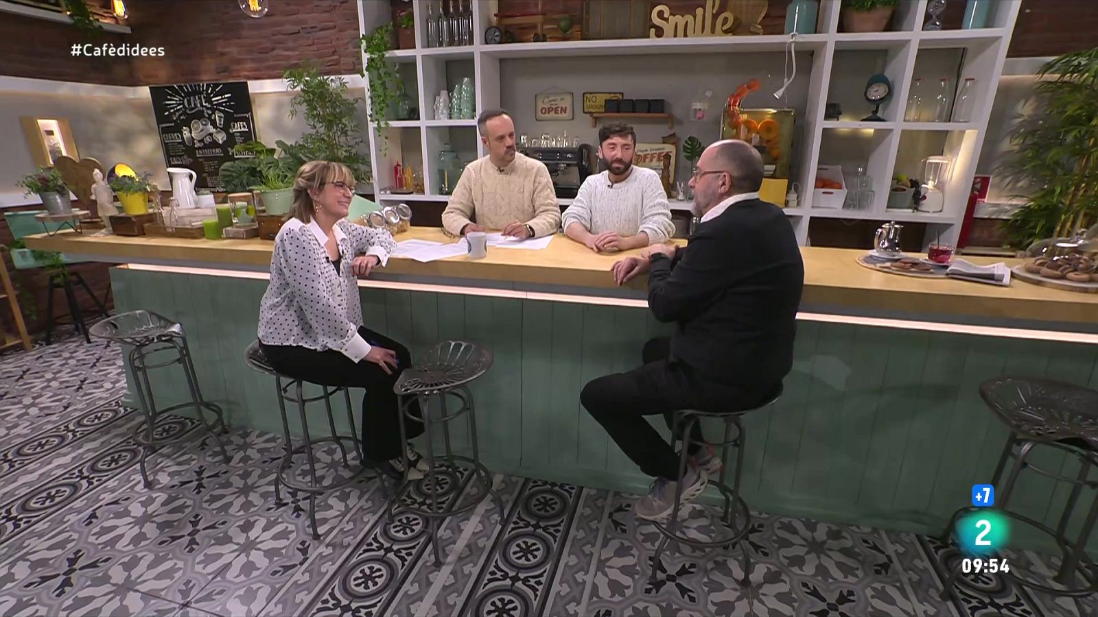 Josep Maria Mestres i Dafnis Balduz presenten 'L'herència' - Cafè d'idees | Veure