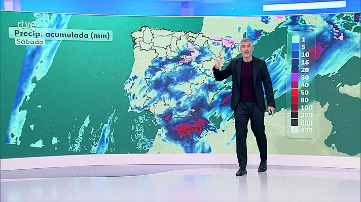 El tiempo - Precipitaciones fuertes con tormenta en el suroeste y Alborán