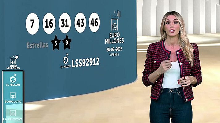 Loterías - Sorteo de la Bonoloto y Euromillones del 28/02/2025