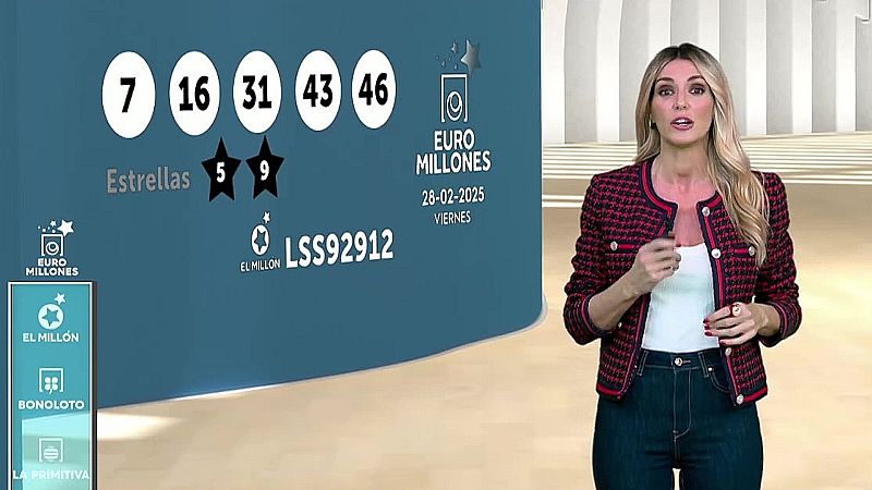 Sorteo de la Bonoloto y Euromillones del 28/02/2025 - ver ahora
