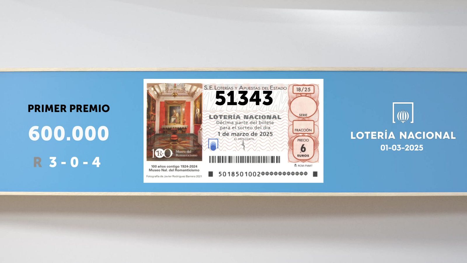 Sorteo de la Lotería Nacional del 01/03/2025 - Ver ahora