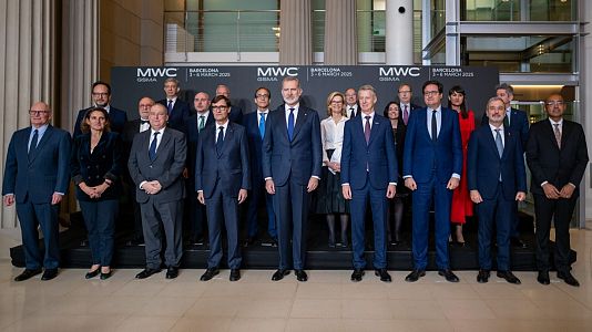 El rey apoya a Ucrania y su derecho a la integracin territorial en la cena de bienvenida del MWC2025