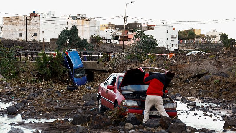 El temporal deja fuertes lluvias en Castellón, Málaga y Gran Canarias y cancela las clases a los niños de Valencia