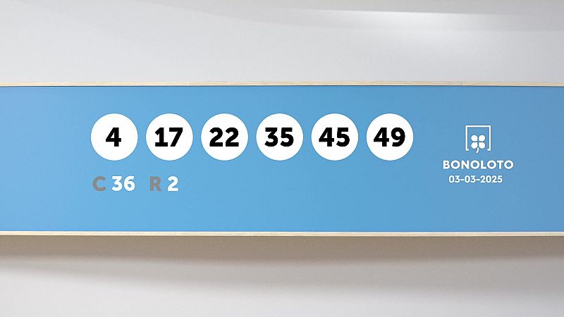 Sorteo de la Lotería Bonoloto del 03/03/2025 - Ver ahora