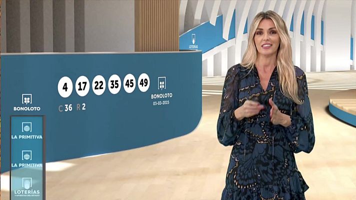 Loterías - Sorteo de la Bonoloto y Primitiva del 03/03/2025