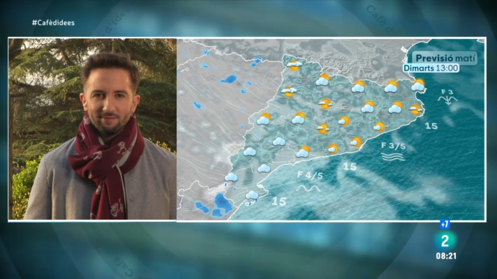 El temps - Dimarts de treva, amb més sol, però amb núvols i pluja a l'extrem sud