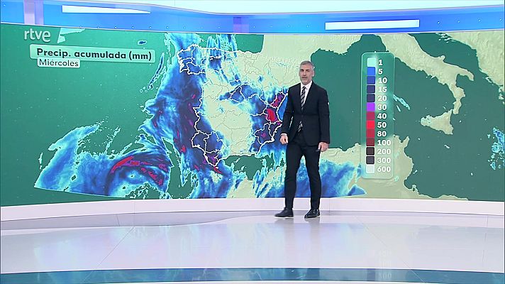 El tiempo - Precipitaciones fuertes y persistentes en el este peninsular y Canarias