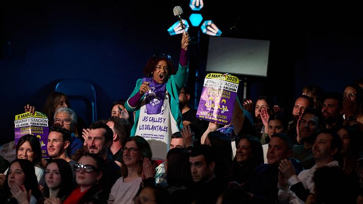 La Revuelta - Reivindicación del 8M y lanzamiento de miguelito