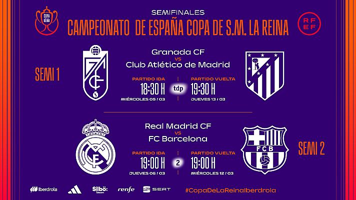 Telediario Matinal - Granada y Atlético de Madrid inician las semifinales de la Copa de la Reina