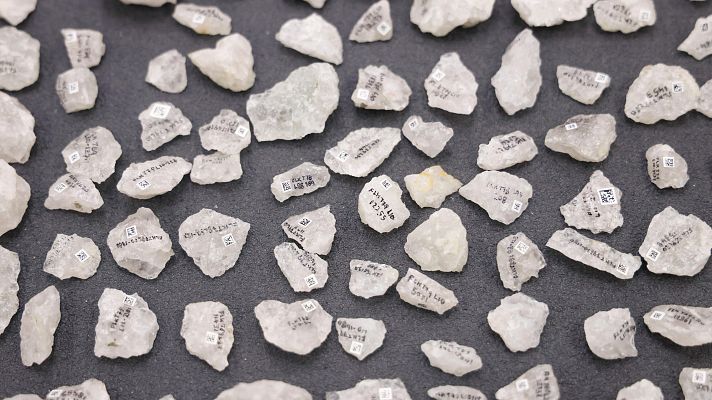 Telediario 2 - Descubren las primeras hachas de hueso de la historia