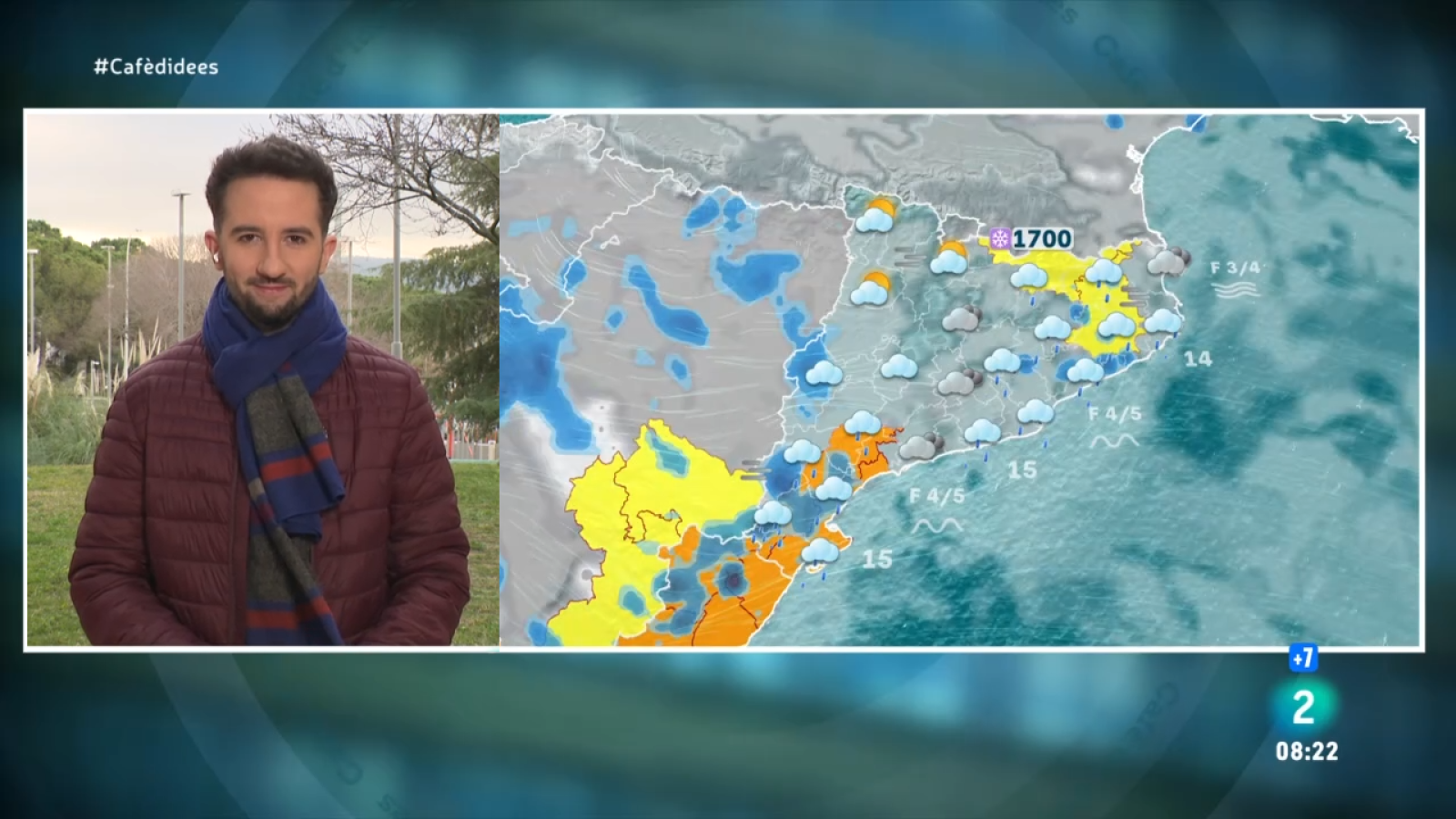 El Temps - Comença un episodi de llevant, amb pluja, neu, vent i mala mar | Veure