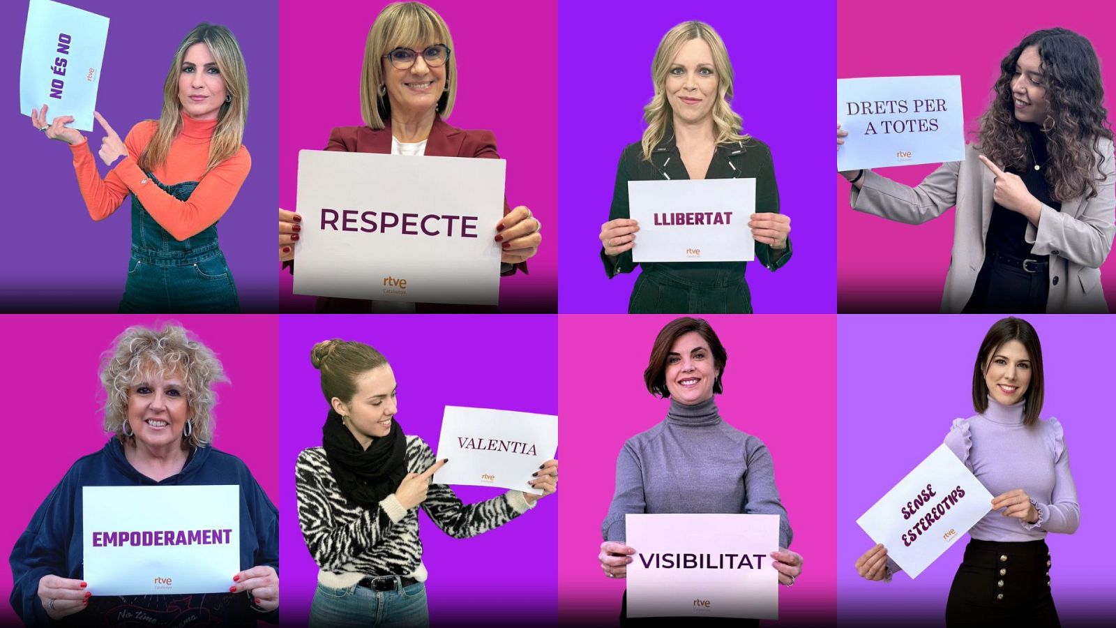 RTVE Catalunya amb el Dia Internacional de la Dona, 50 anys per un món millor. 8M