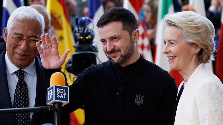 Telediario 2 - La Unión Europea acuerda un plan para el rearme europeo y mandan un mensaje de apoyo a Ucrania sin Hungría