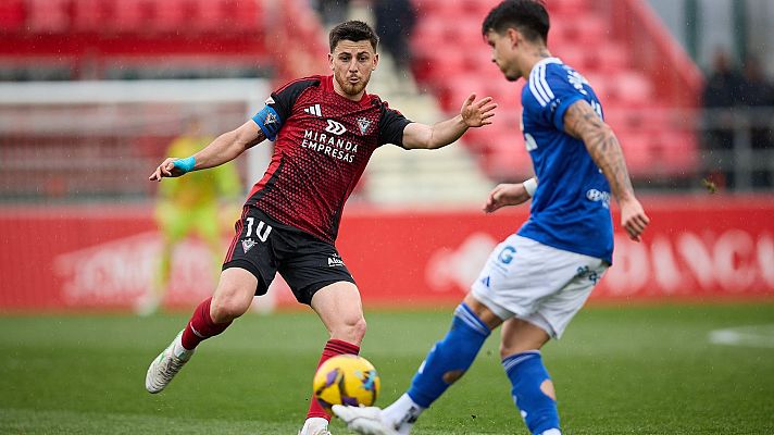 Resúmenes de LaLiga - CD Mirandés - Real Oviedo: resumen del partido de la 30ª jornada de Liga | Segunda