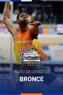 Atletismo - Lester Lescay, bronce en salto de longitud su debut con España en el Europeo 'indoor' 2025