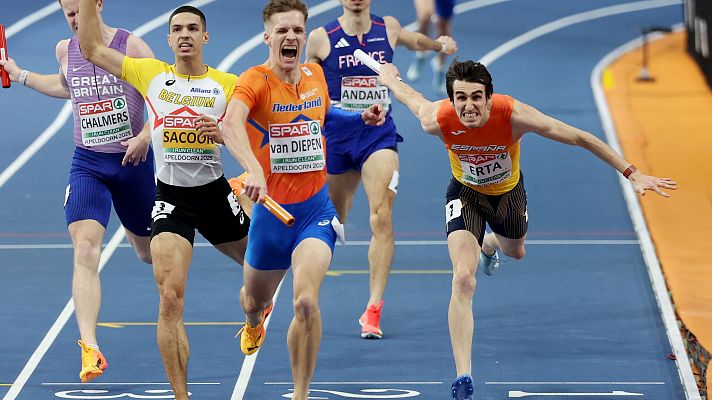 Plata en el relevo 4x400 masculino y decepcin en tres finales sucias en la ltima jornada del Europeo