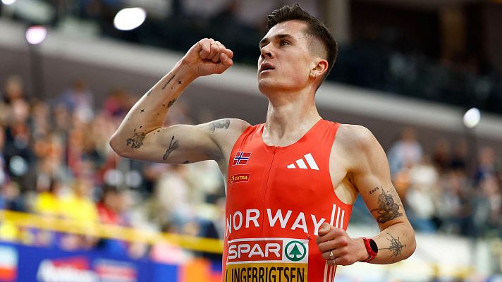 Atletismo - Jakob Ingebrigtsen logra otro doblete e iguala el récord histórico de siete oros en los Europeos 'indoor'
