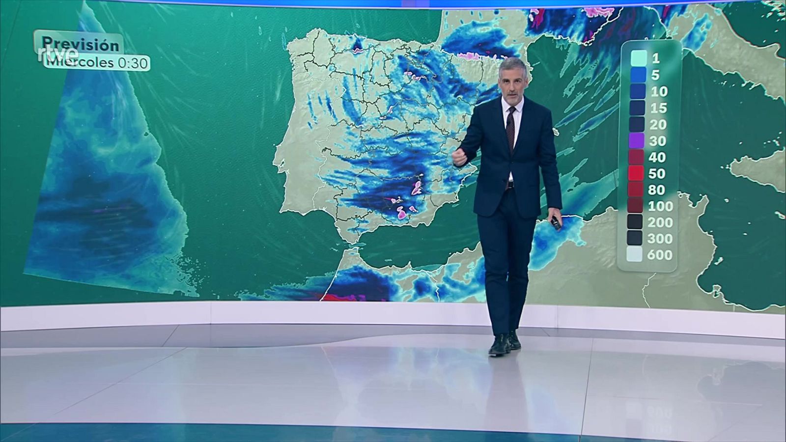 Precipitaciones fuertes y/o persistentes, con tormentas, en Andalucía, persistentes en sistema Central oeste - ver ahora