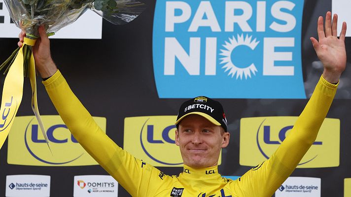 Ciclismo - Mateo Jorgenson se aúpa al liderato de la París-Niza tras la victoria de Team Visma en la crono por equipos