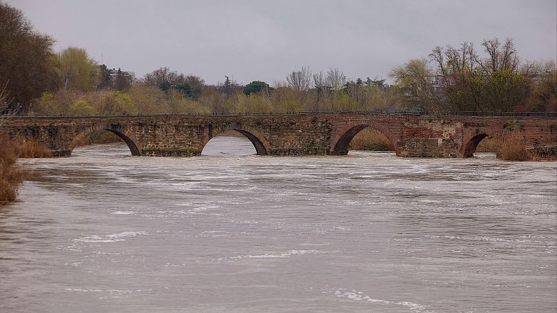 Las lluvias ponen en alerta la provincia de Toledo ante la crecida de los ríos Tajo y Alberche