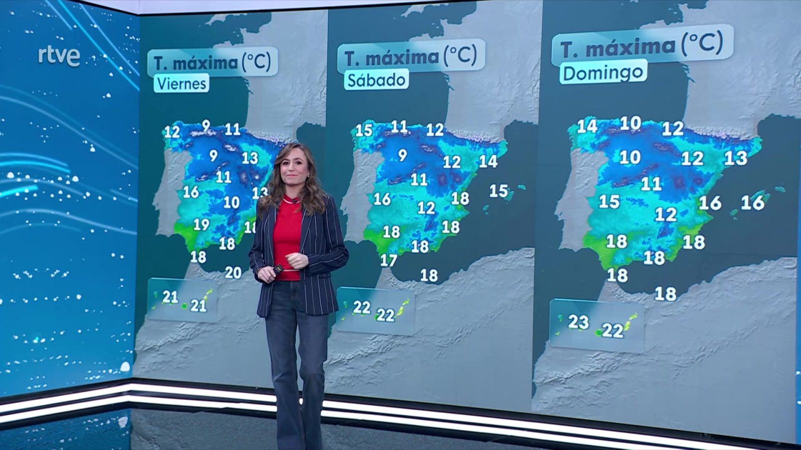 Las máximas aumentan en el interior norte peninsular y en Canarias, en descenso en el suroeste peninsular - ver ahora