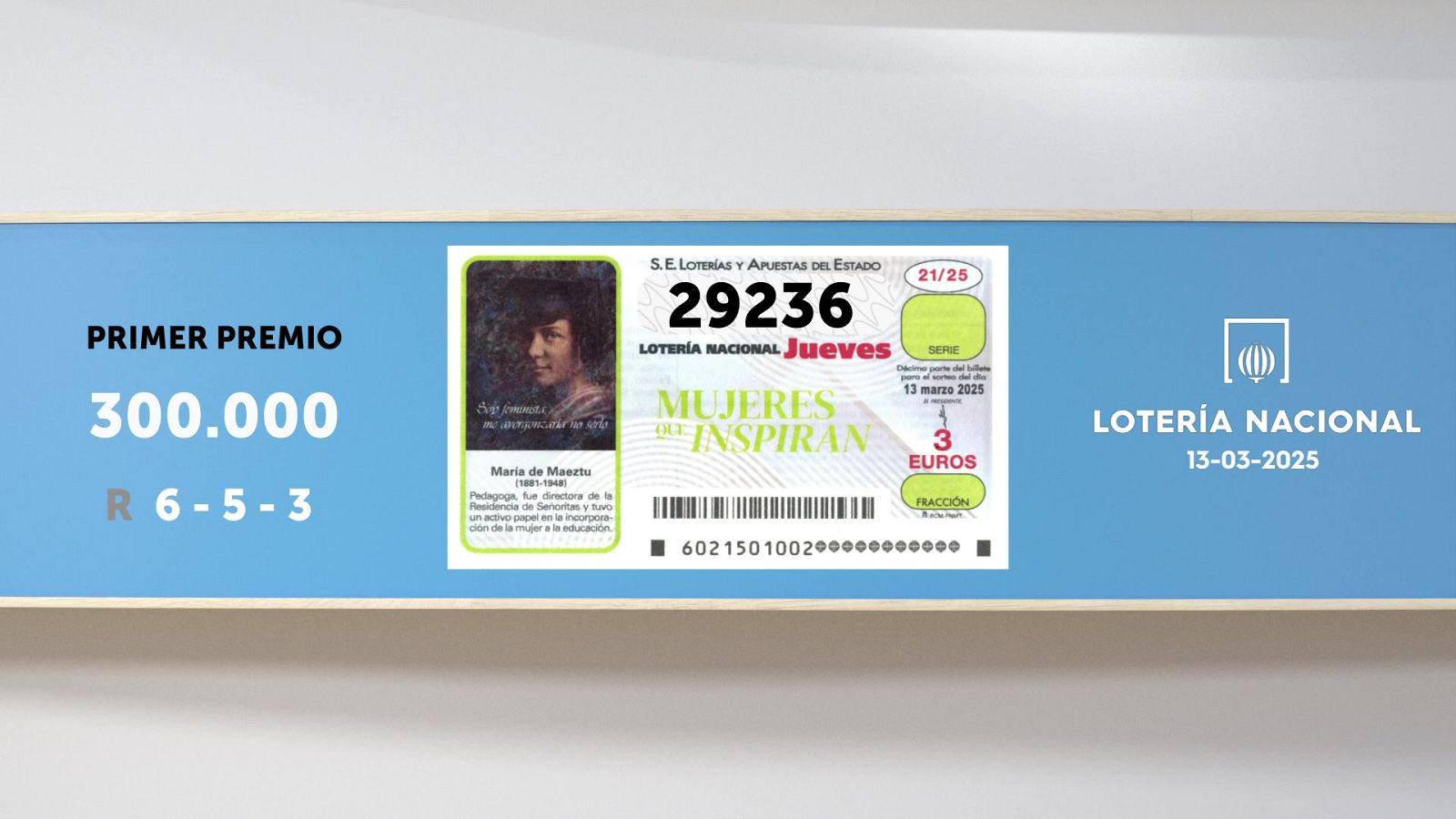 Sorteo de la Lotería Nacional del 13/03/2025 - Ver ahora