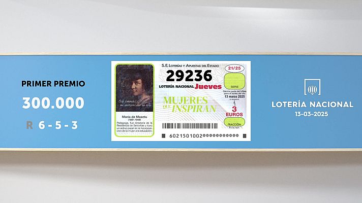 SELAE - Sorteo de la Lotería Nacional del 13/03/2025