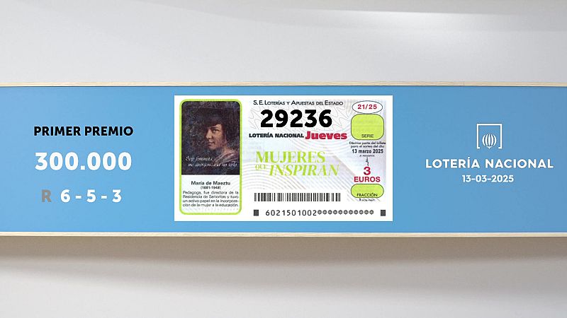 Sorteo de la Lotería Nacional del 13/03/2025 - Ver ahora