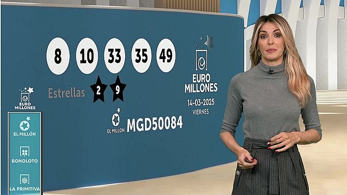 Loterías - Sorteo de la Bonoloto y Euromillones del 14/03/2025